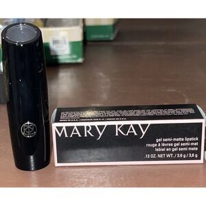 New In Box Mary Kay Gel Semi-Matte Lipstick Poppy Please Full Size Fast Ship